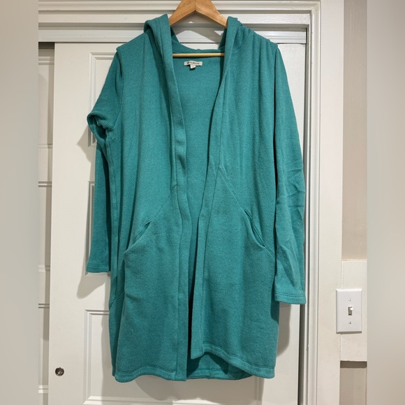 Albion Fit Destination Cardigan in Aqua - Picture 1 of 7